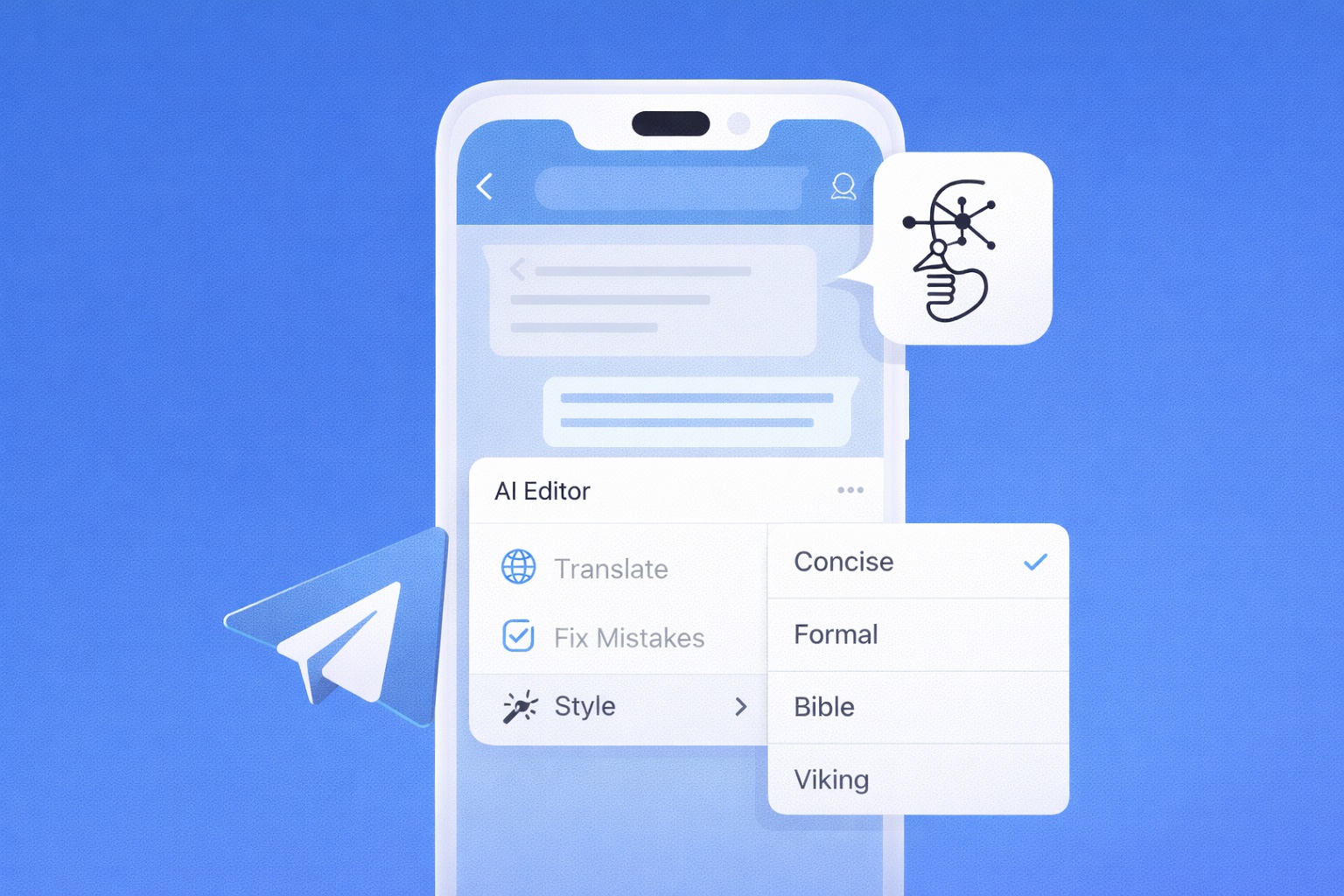 В Telegram для Android заметили ИИ-редактор сообщений