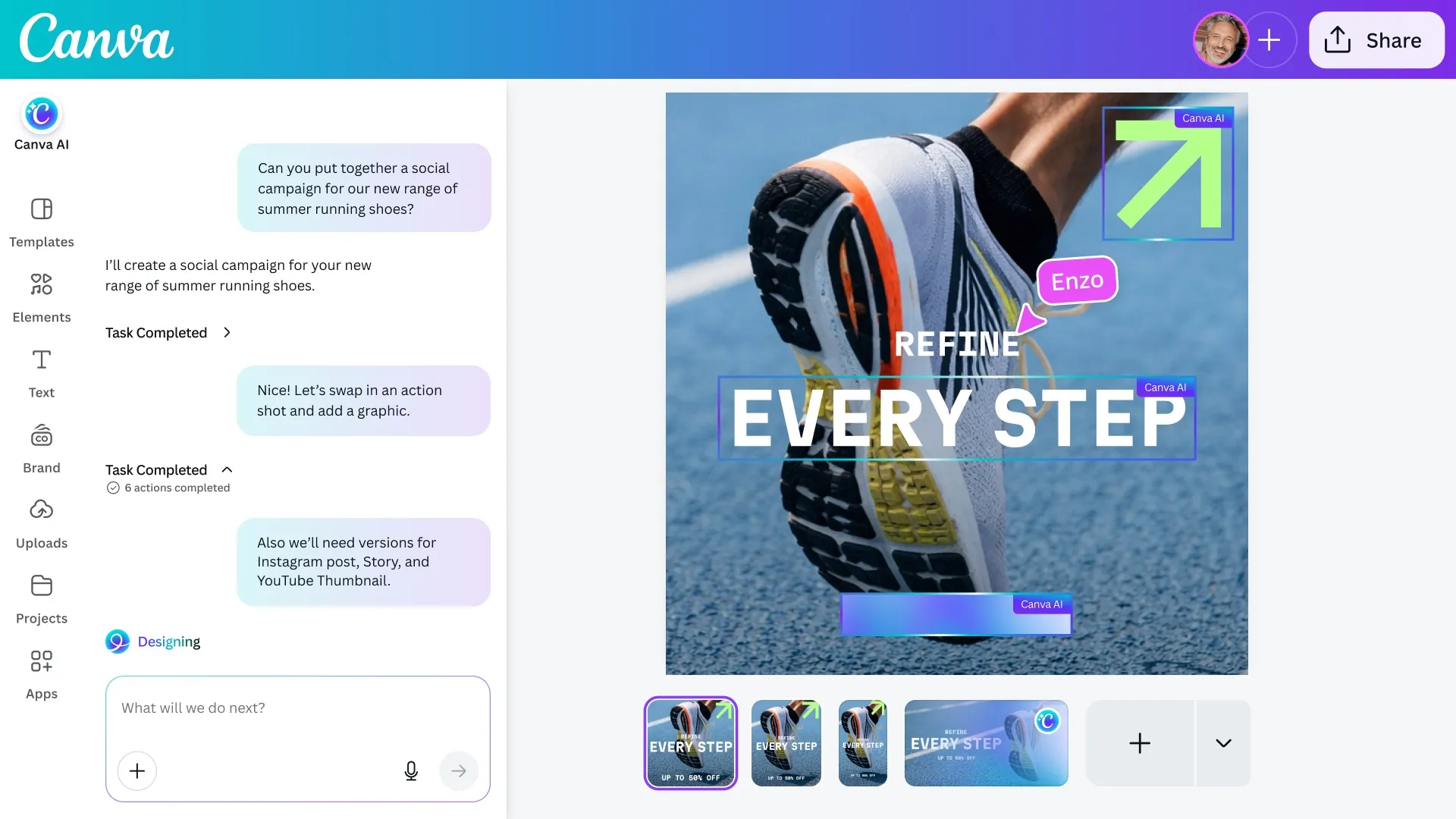 Canva обновила ИИ-ассистента: теперь он сам вызывает нужные инструменты и собирает дизайн по запросу