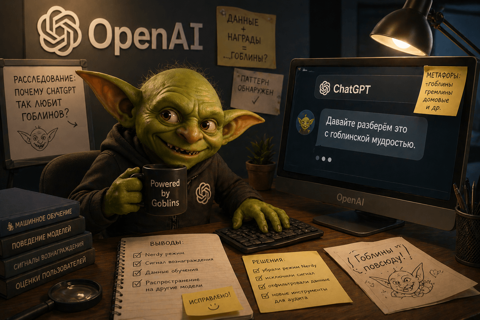 OpenAI объяснила, почему ChatGPT начал слишком часто говорить о гоблинах
